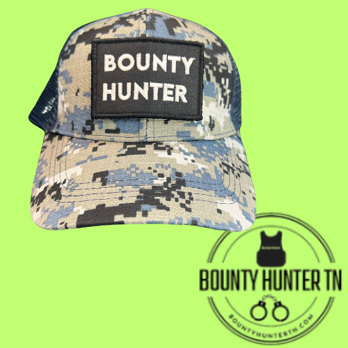 Blue Digital Camo Velcro hat